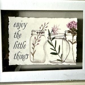 Floral Jar Art Print - Cream and Green
